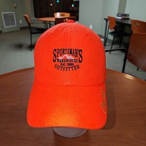 Gamehide Sportsman's Warehouse Outfitters Blaze Orange Fleece Strap-on Hat Cap